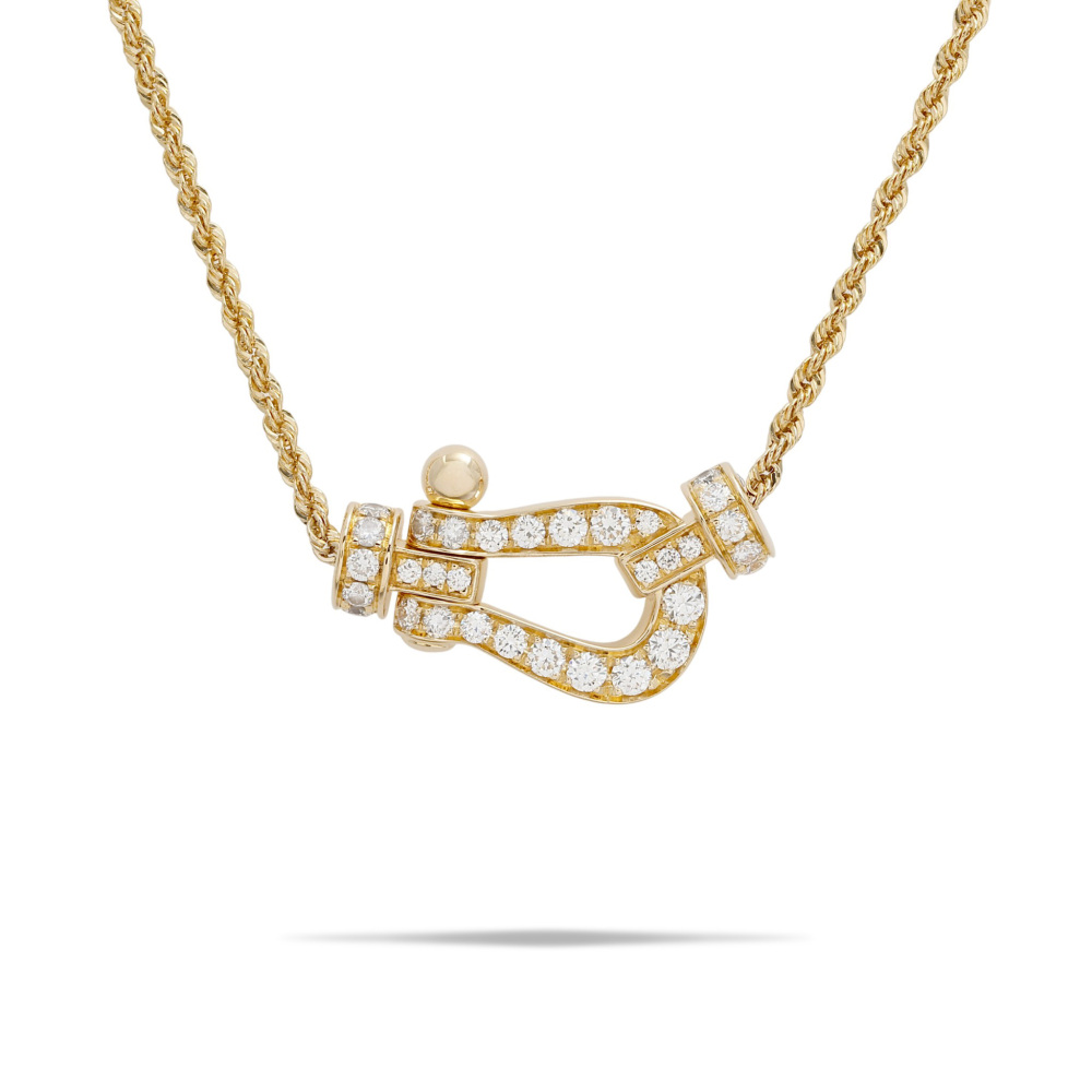 FRED Force 10 Necklace 18K Yellow Gold Diamond 7B0233