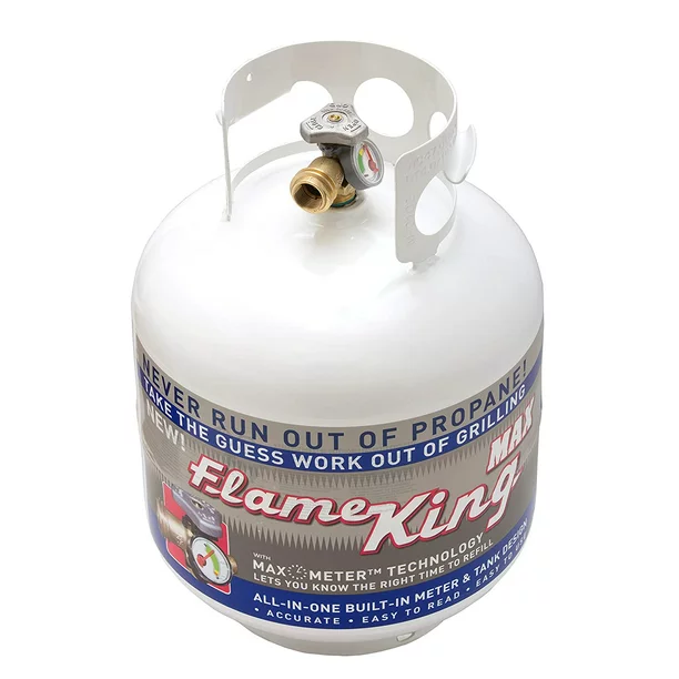 Flameking 20 LB Pound Propane Tank Cylinder With OPD Valve And Built-in Site Gauge