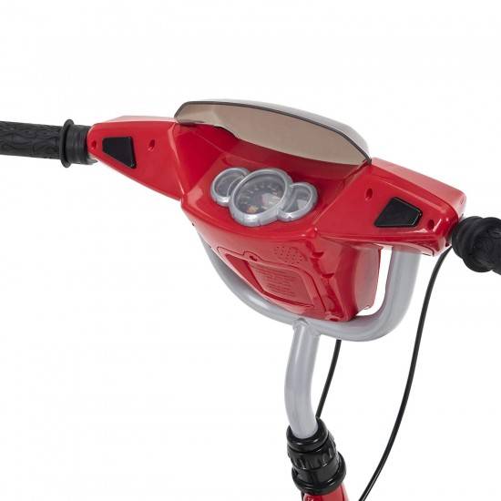Cars Kid Bike Quick Connect Assembly, Handlebar Plaque w/ Sounds & Training Wheels, 16″