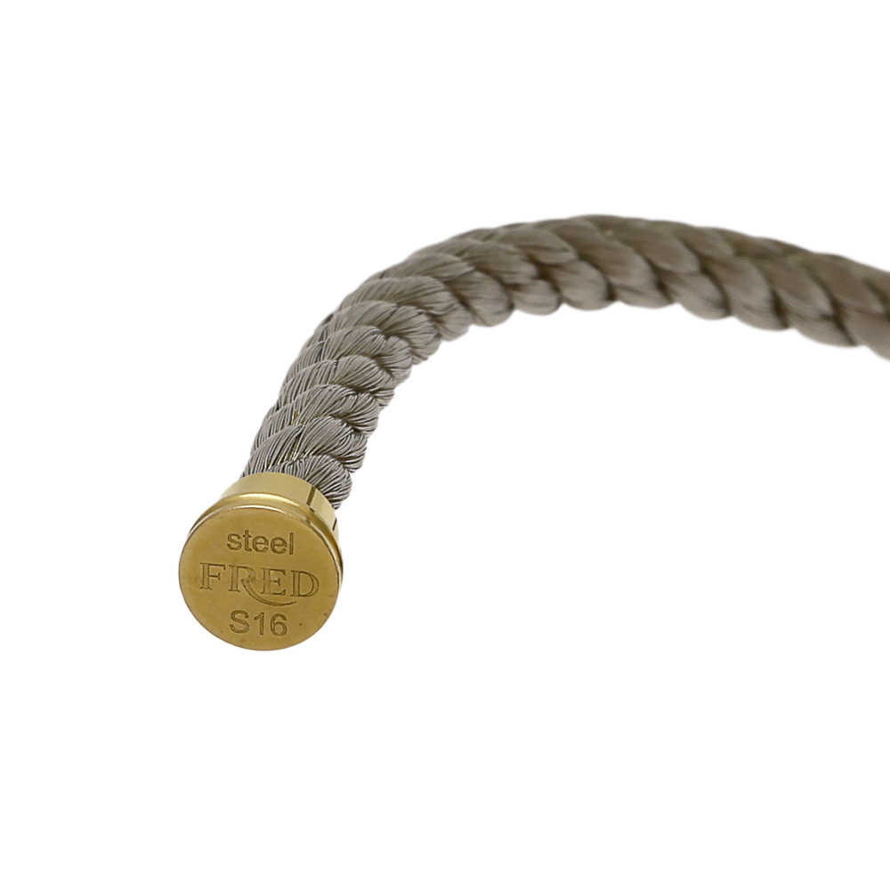 FRED Cable Lm Stainless Steel Size 16 2 Companies Accessory 18K Yellow Gold & Stainless Steel 6B0207