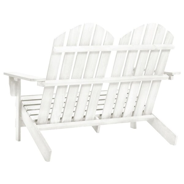 vidaXL 2Seater Patio Adirondack Chair Solid Wood Fir