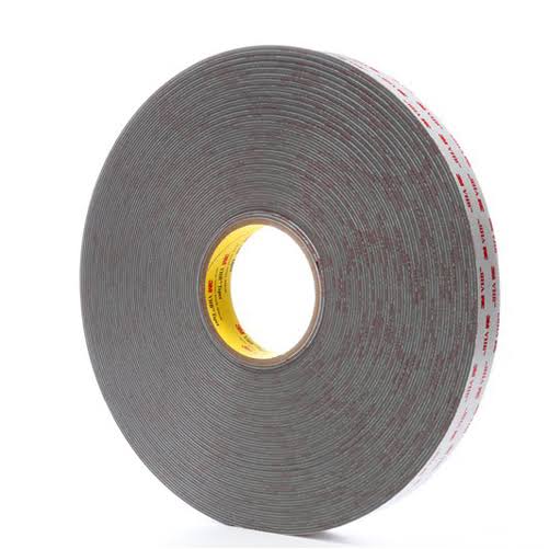 3M RP45F VHB Tape Gray, 1/2 in x 36 yd 45 mil, 18 Rolls per Case Bulk, Restricted