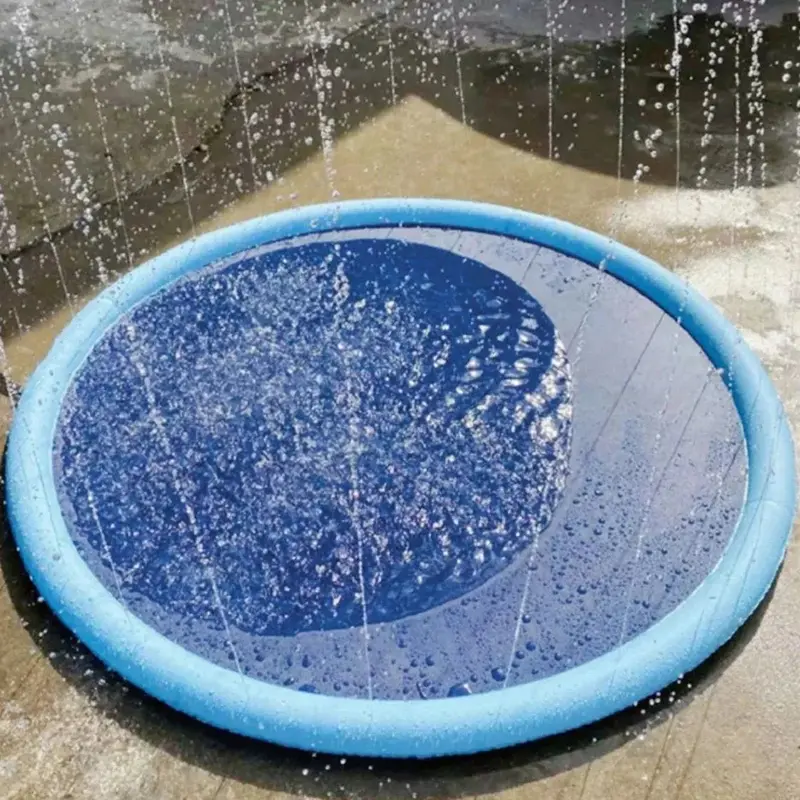 SplashyPaws Outdoor Splash Pad – Kid-Friendly Water Play Mat