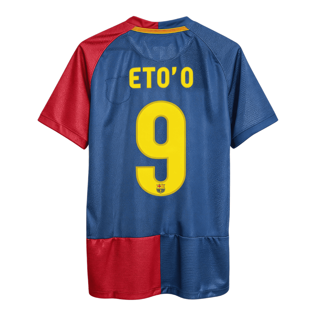 Retro Soccer Jersey ETO'O #9 Barcelona Home 2008/09 - UCL Final - UCL