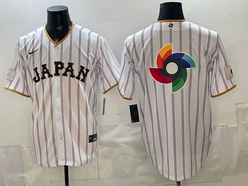 Men's Japan Baseball White 2026 World Baseball Classic Team Jersey