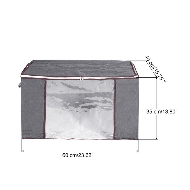 Unique Bargains Foldable Clothes Storage Bins For Clothes With Reinforced Handle Sturdy Zipper