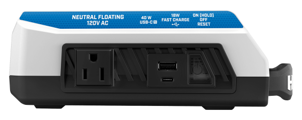 40-Volt Cordless 300 Watt Battery Powered Power Source with LED Light and Easy Carry Handle (Tool Only)