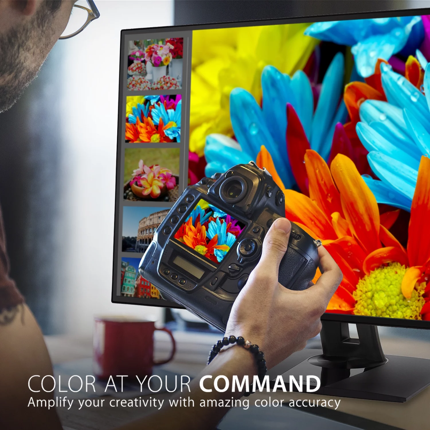 ViewSonic VP3268a-4K 32 Inch Premium IPS 4K Monitor with Advanced Ergonomics, ColorPro 100% sRGB Rec 709, 14-bit 3D LUT, Eye Care, HDR10 Support, HDMI, USB C, RJ45, DP for Professional Home Office
