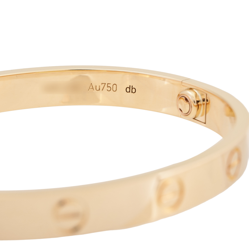 Cartier Love Classic Model Bracelet 18K Yellow Gold B6035500