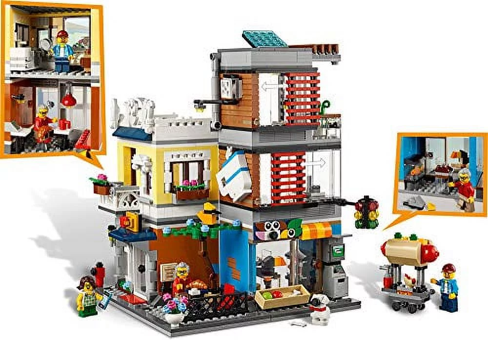 LEGO Townhouse Pet Shop & Cafe 31097 Building Set (969 Pieces)
