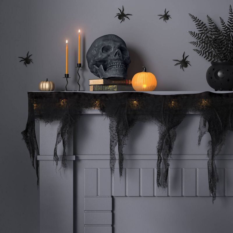 LED Light Twinkle Gauze Garland Indoor Outdoor Halloween Novelty String Lights - Hyde and EEK!Boutique™