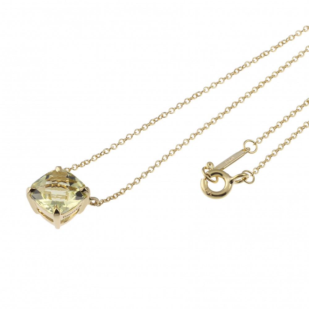 Tiffany & Co. Tiffany Sparkler K18YG Yellow Gold Necklace Quartz