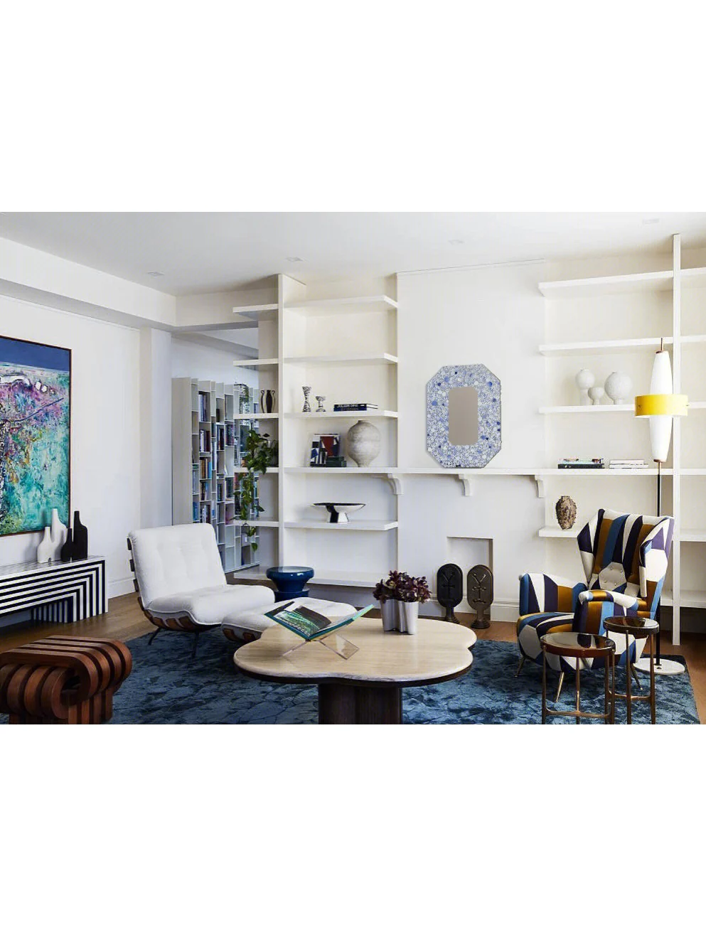 DZ019 - Dutch Original! Rhino Gallery Blue and White Porcelain Art Space-enlarging Decorative Painting