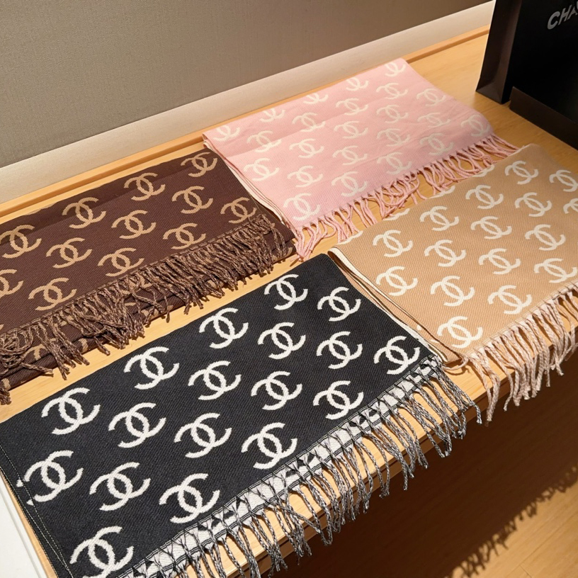 Chanel Winter Cashmere Scarf - cnluxepick