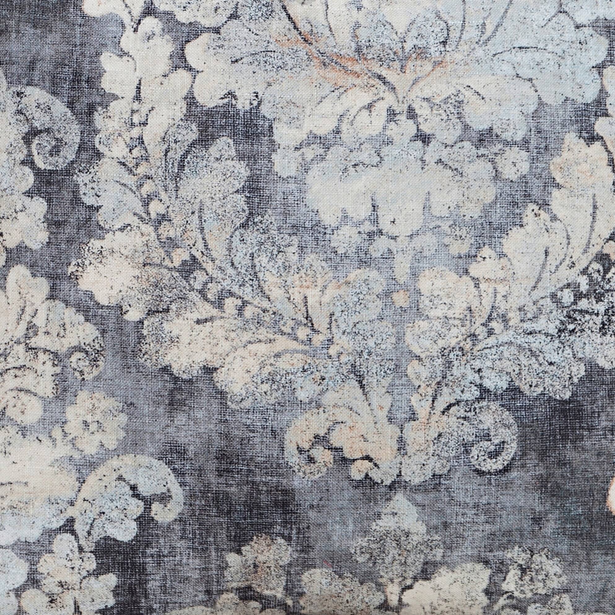 Siscovers Cindersmoke Distressed Damask Duvet and Shams - Twin