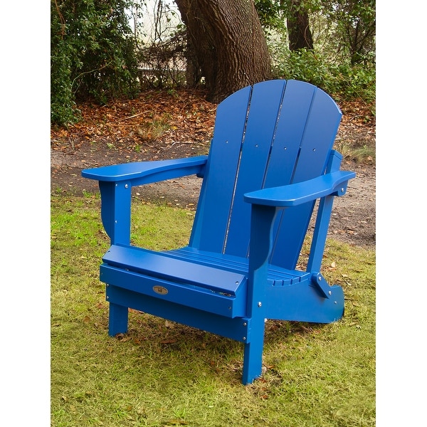 Leisure Line Recycled Plastic Folding Adirondack Chair