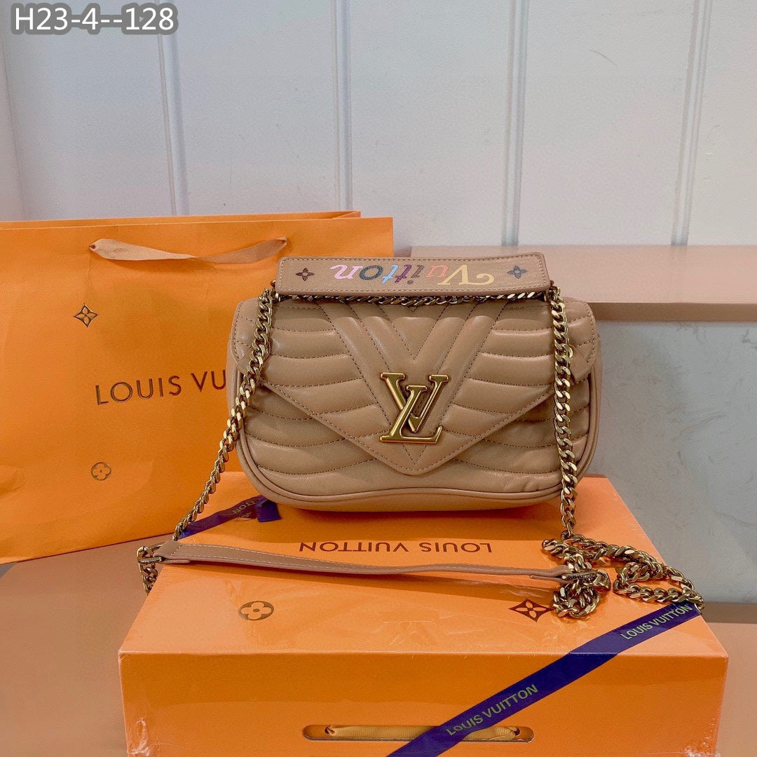 Louis Vuitton New Wave Chain Bag Brown 25Cm M55206