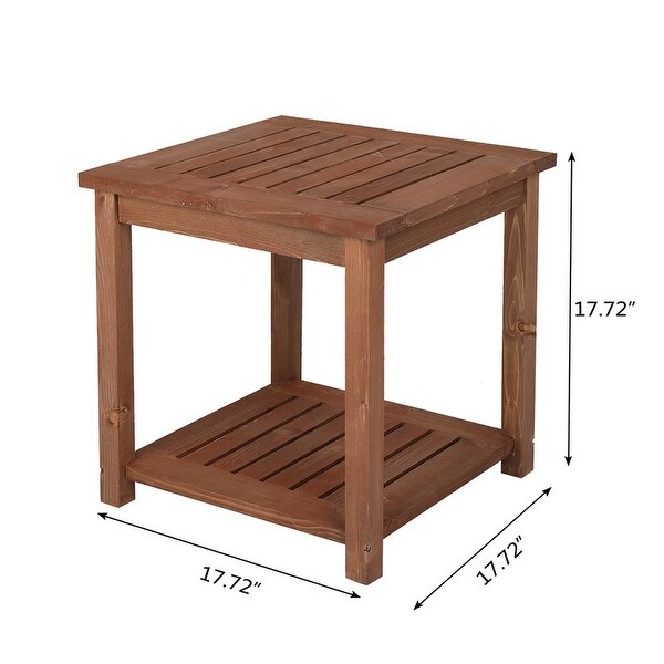 Patio Fir Wood End,Coffee,Side Table