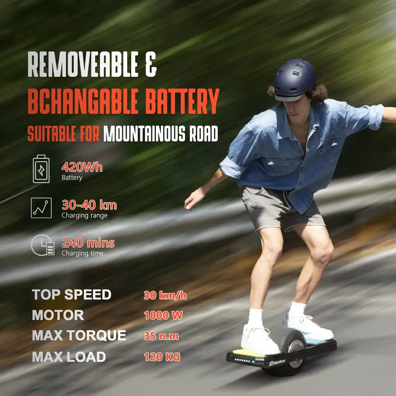 Unicycle T2 Electric Skateboard – Self-Balancing, Compact Commuter Board with Responsive Controls