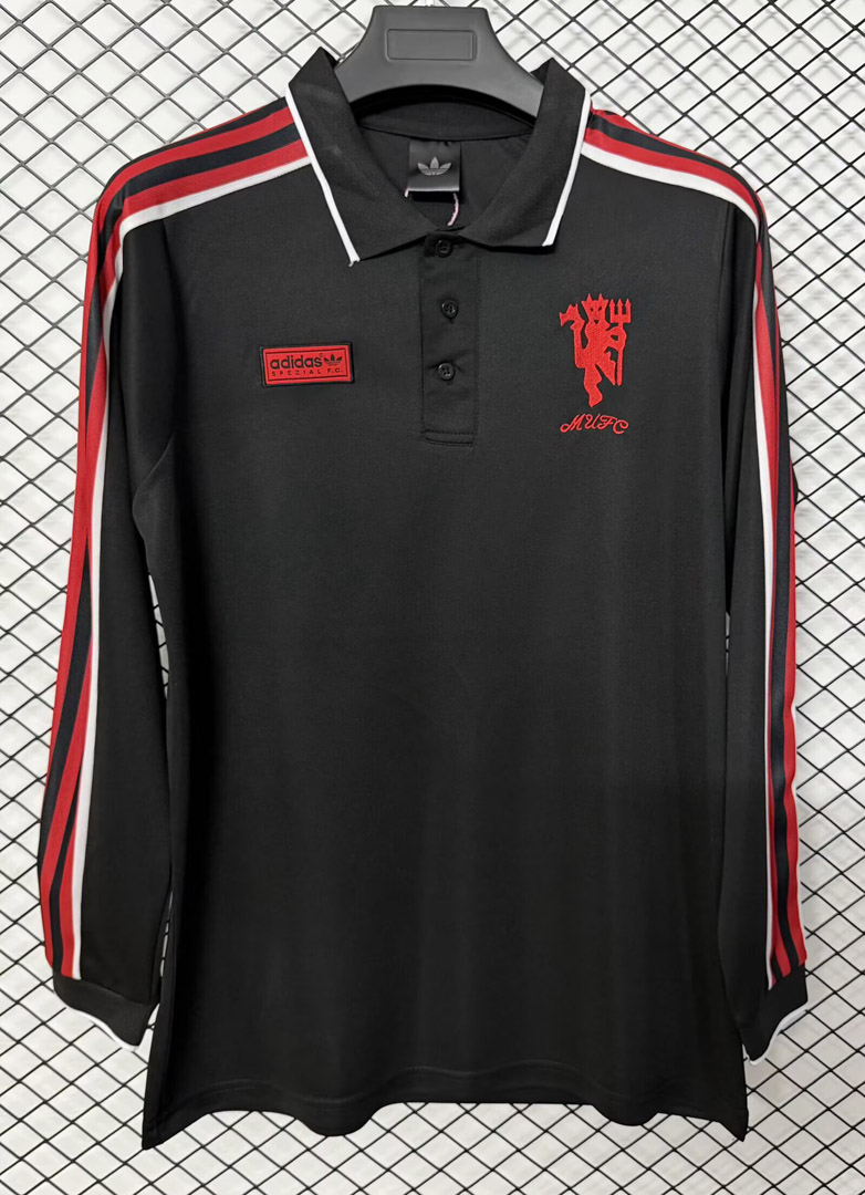 26/27 Manchester United SPZL FC Long Sleeve Polo Shirt S-XXL
