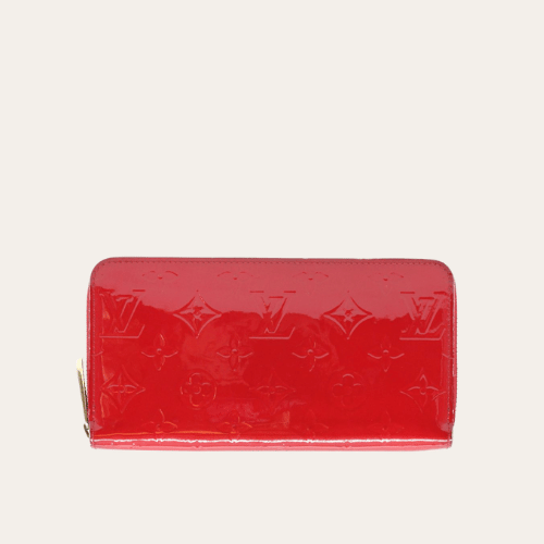 Louis Vuitton Zippy Wallet Monogram Vernis Pomme D’amour 7.5 Inches M91457