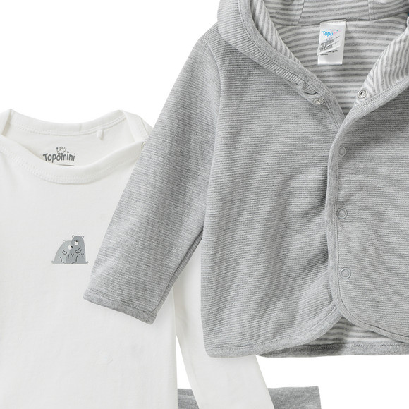 Topomini Baby Set aus Jacke, Body und Hose