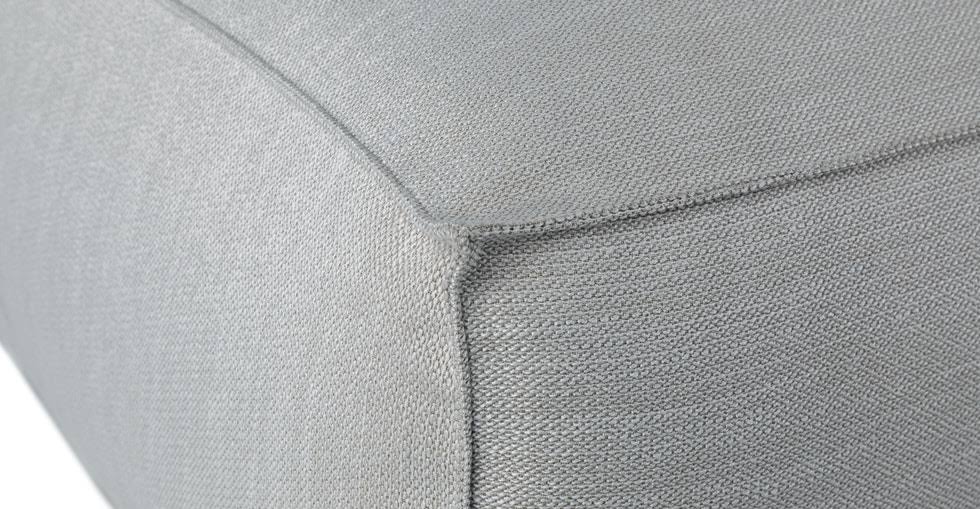 Gray Fabric Modular Ottoman | Article Solae Modern Furniture