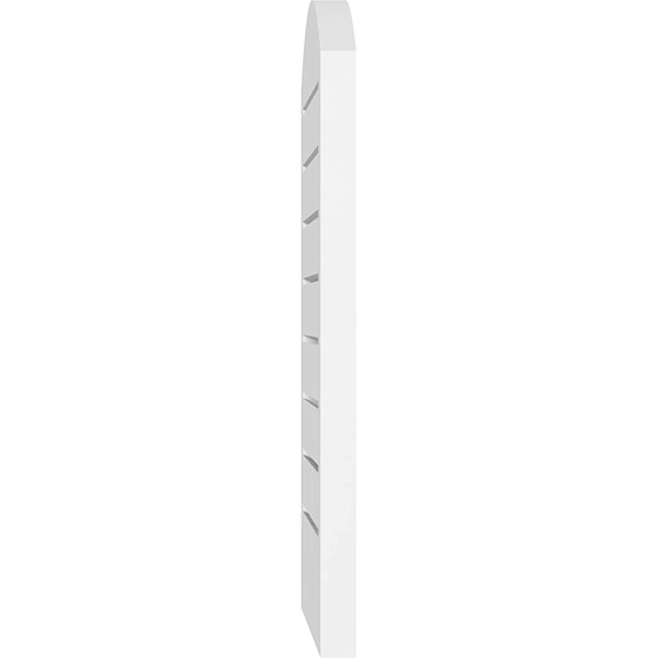 Ekena Millwork GVPAR16X2202SF 16x22W x 22x22H Arch Top Surface Mount PVC Gable Vent: Functional, w/ 2x22W x 1-1/2x22P Brickmould