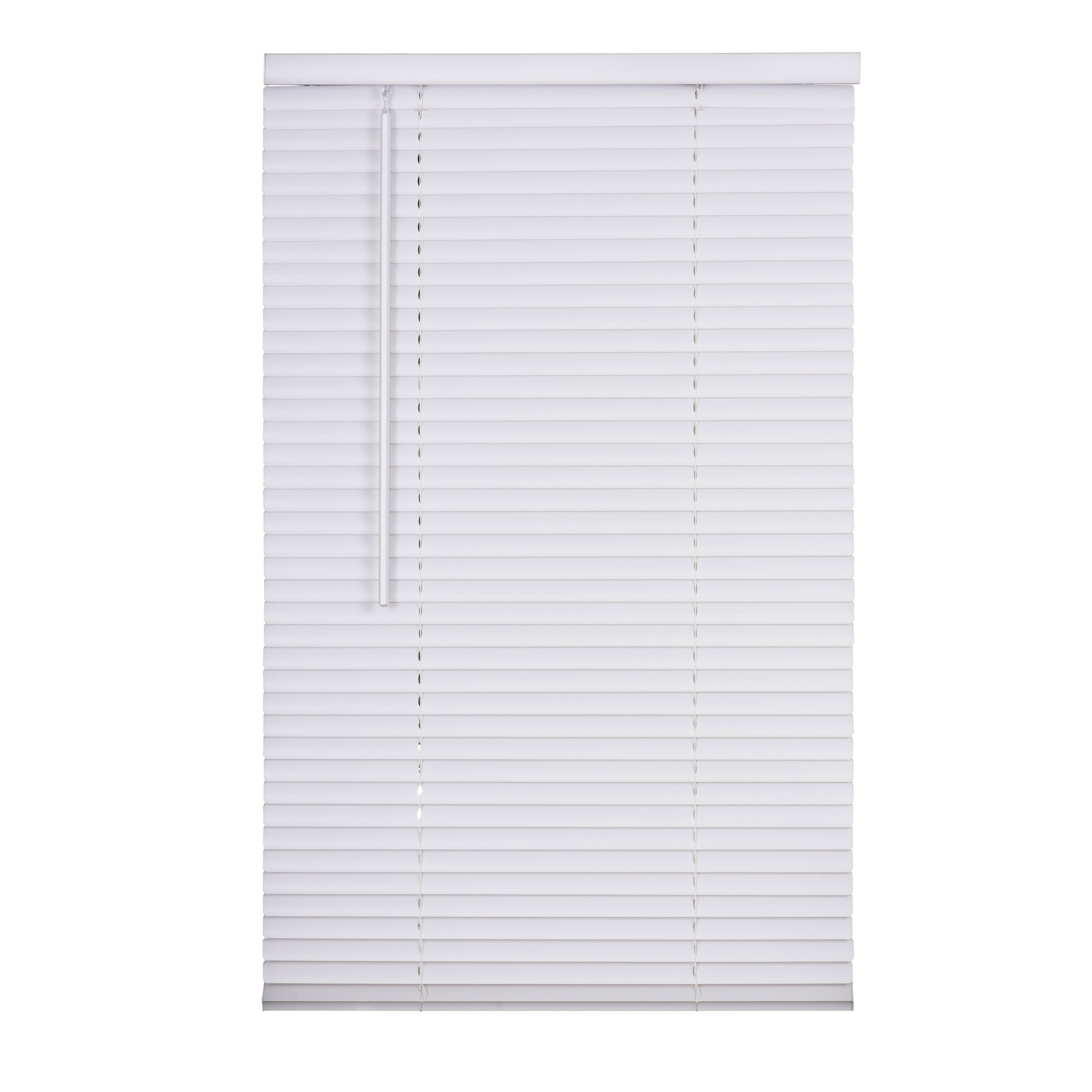 1x22 Cordless Vinyl Mini Blind - White - 37x22 W x 36x22 L