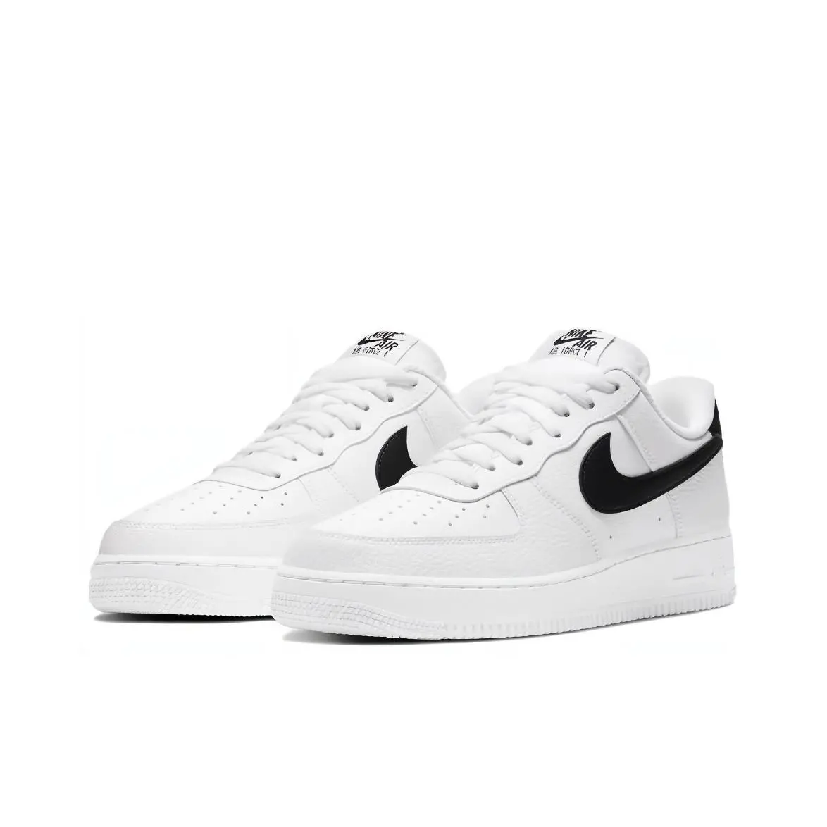 Nike Air Force 1 White and Black Casual Sneakers - cnluxepick