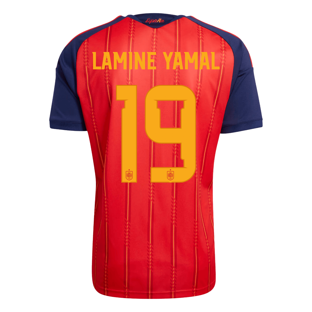 LAMINE YAMAL #19 Spain Home Soccer Jersey 2026