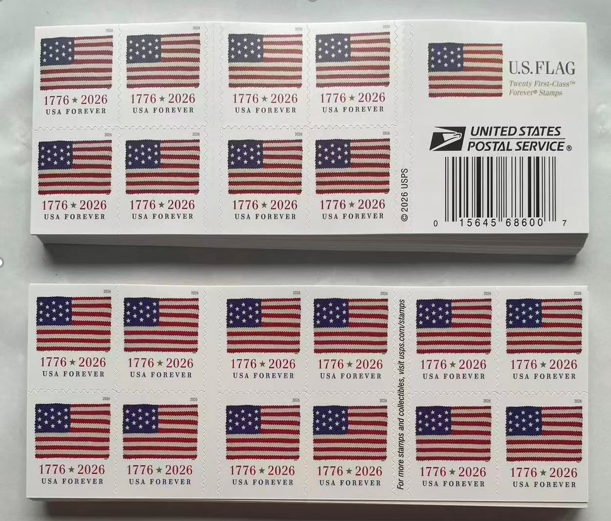 U.S. Flags 2026 Forever Stamp Booklets - USPS