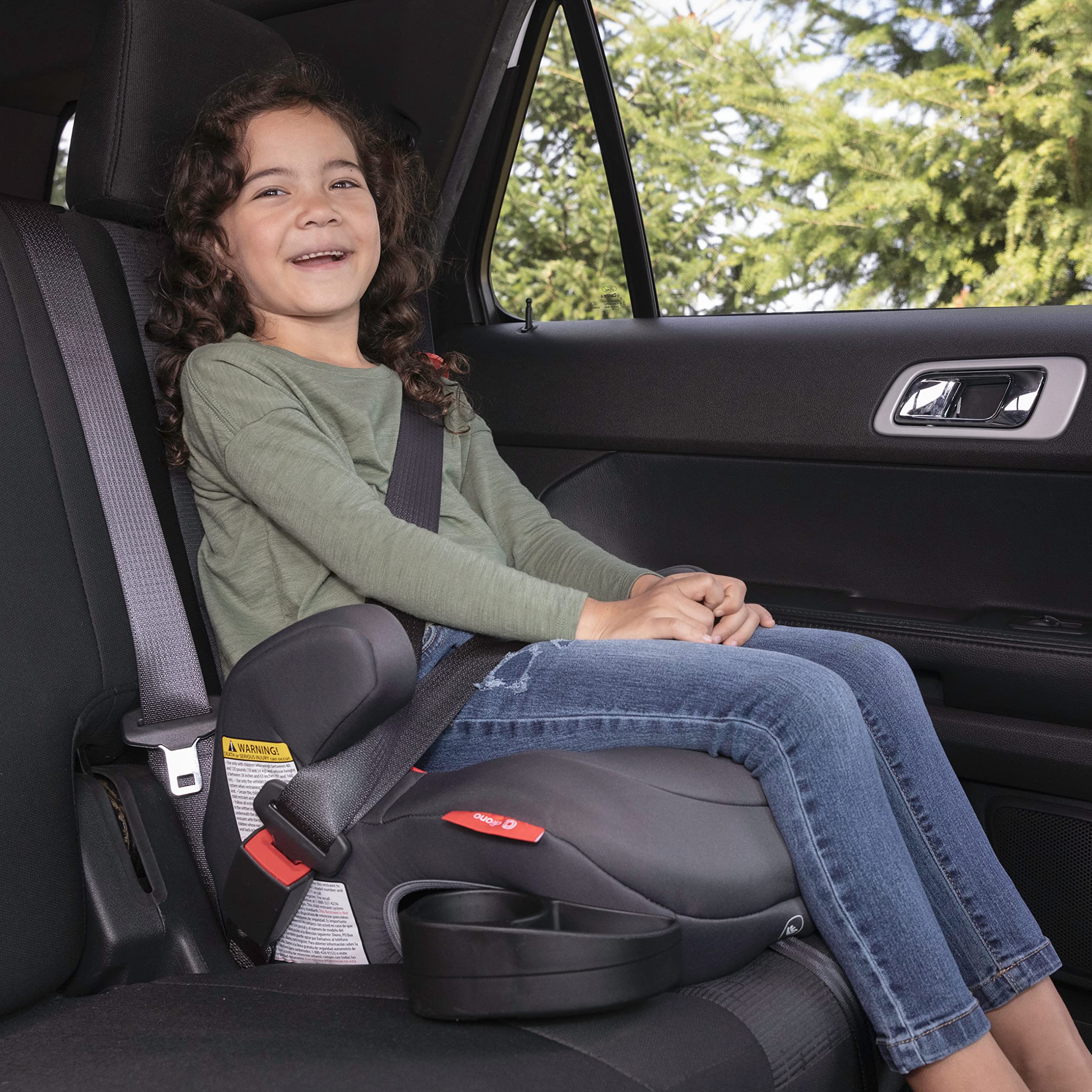 Diono Monterey 4DXT Latch, 2-in-1 High Back Booster Car Seat with Expandable Height, Width, Advanced Side Impact Protection, 8 Years 1 Booster, Black
