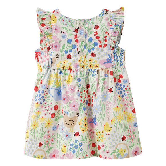 Topomini Baby Kleid mit Blumen-Allover