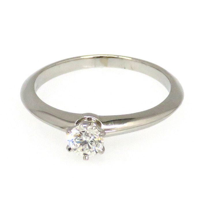 Tiffany & Co. Solitaire Diamond Ring Platinum