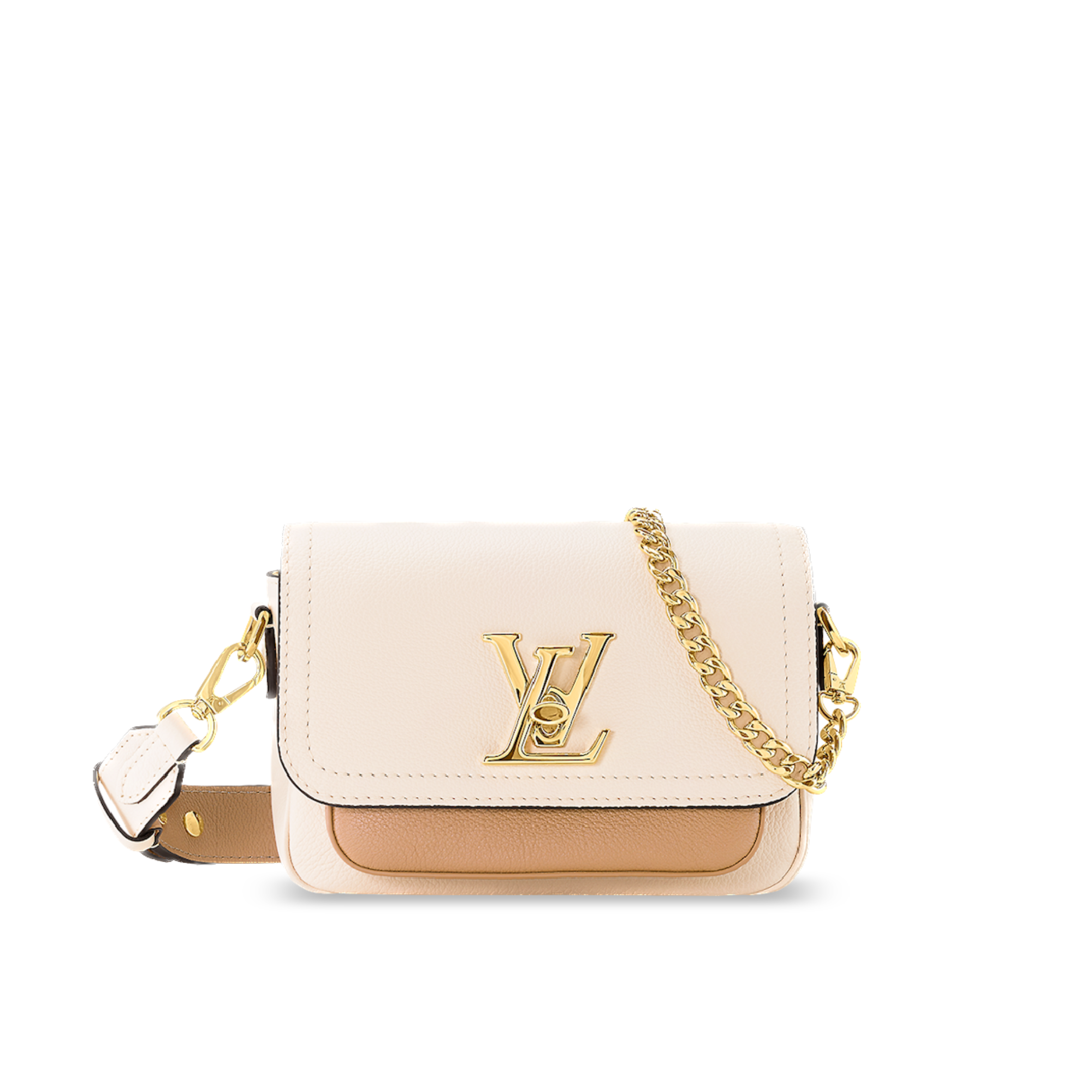 Louis Vuitton Lockme Tender 19Cm Quartz White Bag