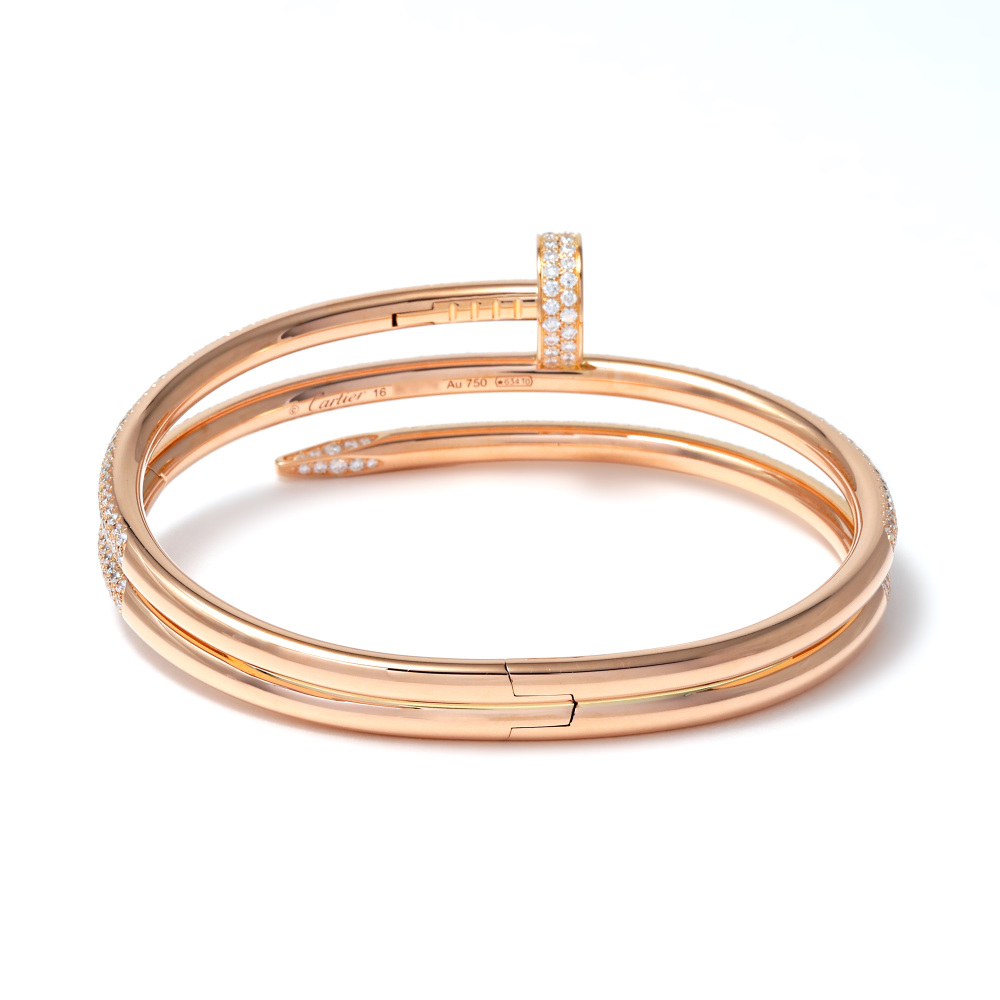 Cartier Juste un Clou Bracelet 18K Rose Gold Diamond N6708600