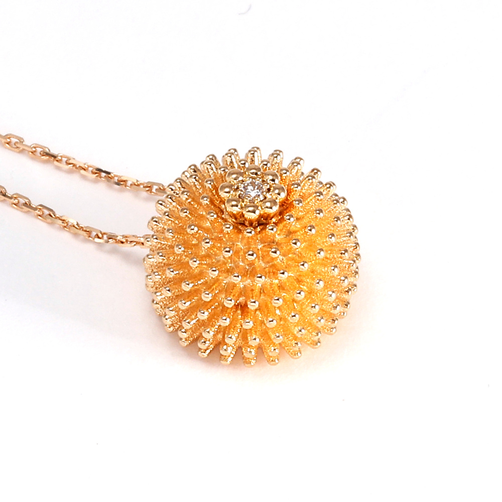 Cartier Cactus Necklace 18K Rose Gold Diamond