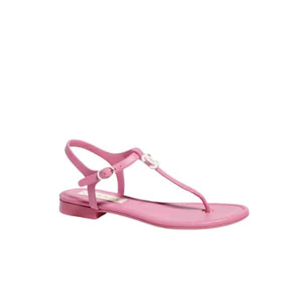 Chanel Sandals Ivory Pink G40018 X01000 0T247