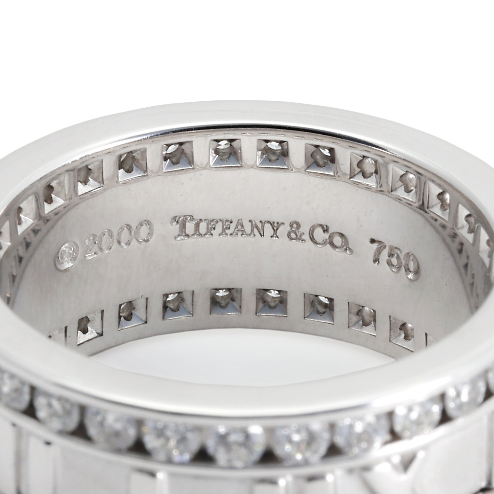 Tiffany & Co. Atlas Diamond Ring 18K White Gold
