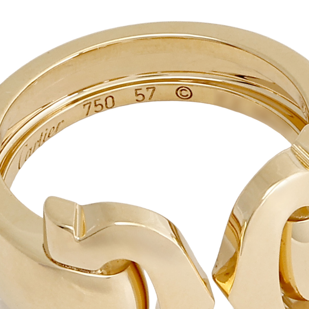 Cartier 2C Ring 18K Yellow Gold