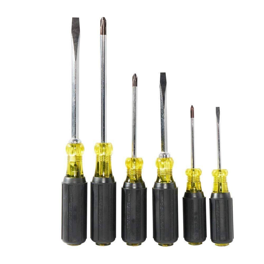 Klein Tools 85074 Screwdriver Set, 6-Piece Screwdriver Kit with All Purpose