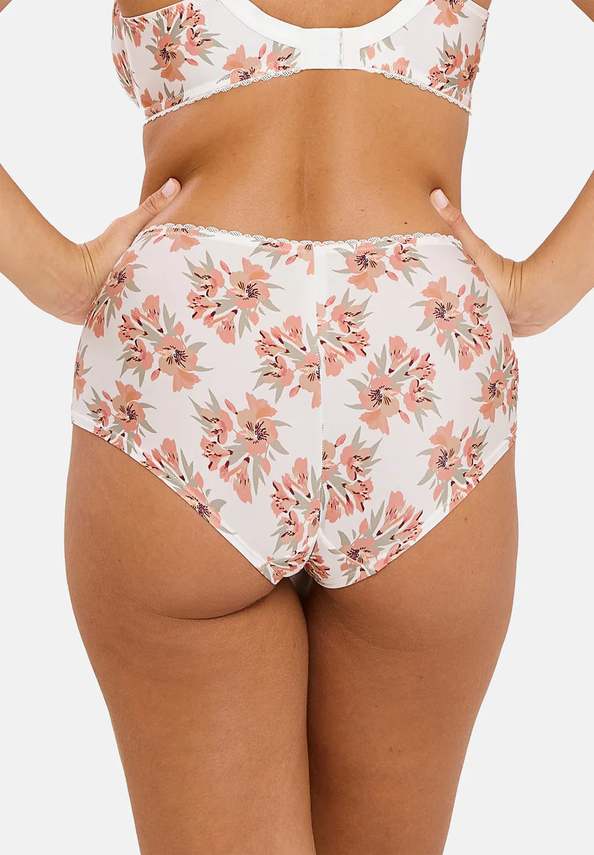 Shorty Oriane Bouquets Blanc & Vert