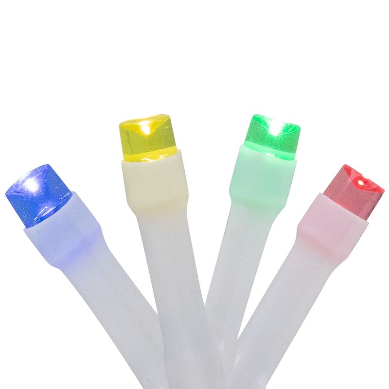 Northlight LED Wide Angle Christmas Lights - Multicolor - 10' White Wire - 20ct