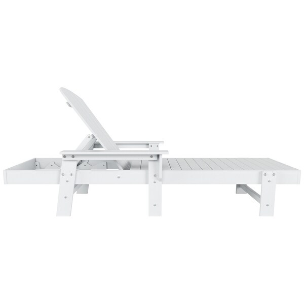 Polytrends Altura Poly EcoFriendly All Weather Reclining Chaise Lounge with Arms