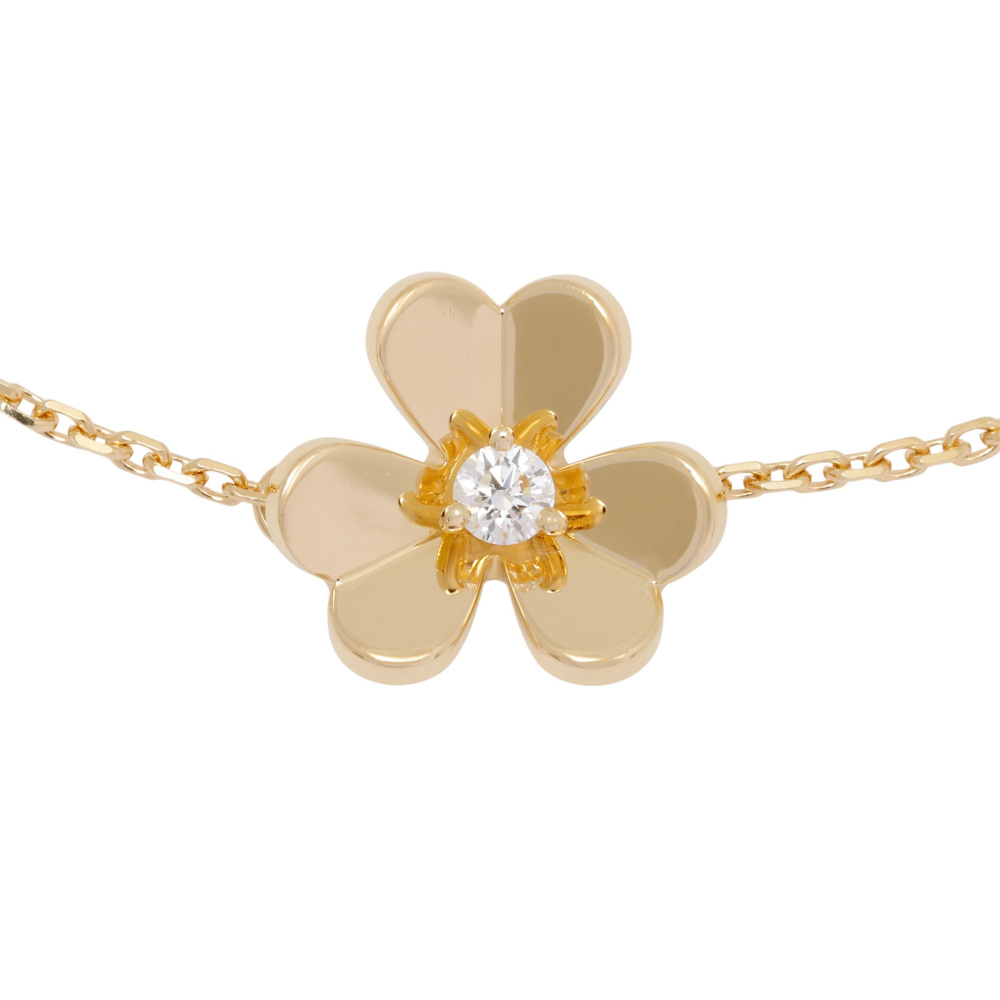 Van Cleef & Arpels Frivole Bracelet 18K Yellow Gold Diamond VCARP0J200