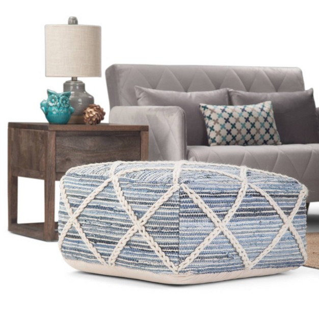 Woodley Square Pouf Wyndenhall