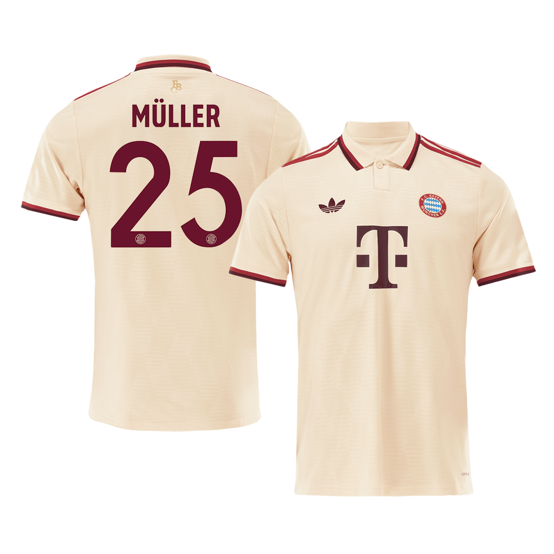 MÜLLER #25 Bayern Munich Third Away Soccer Jersey -UCL