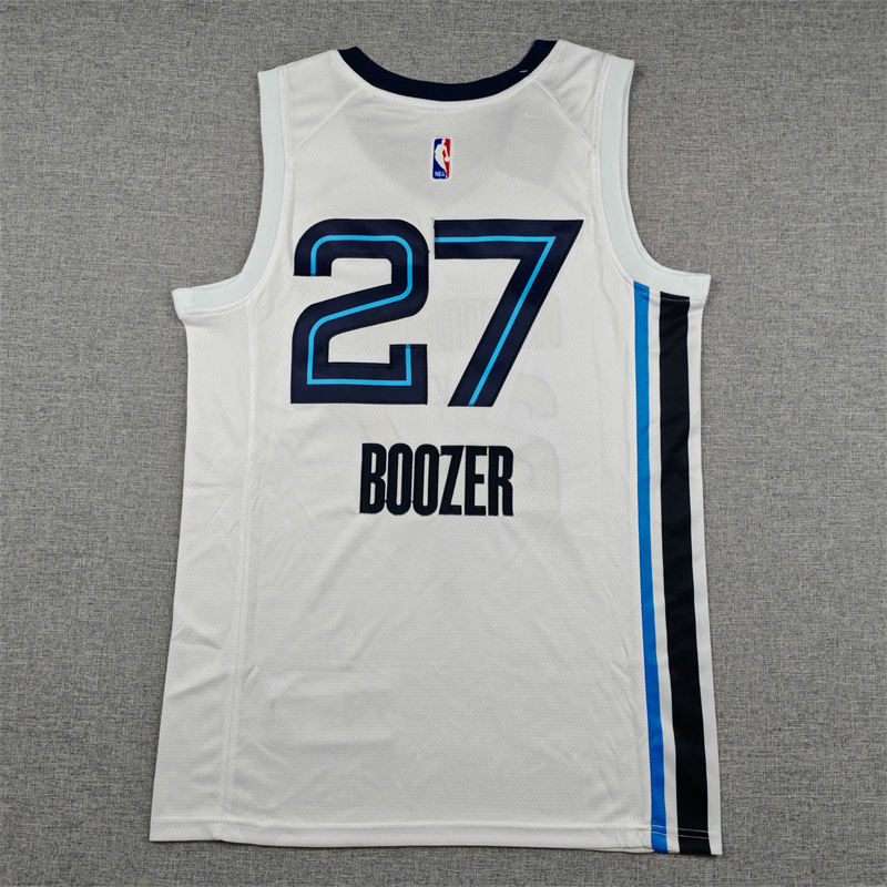 Men's Memphis Grizzlies Cameron Boozer #27 White Swingman Jersey - Association Edition