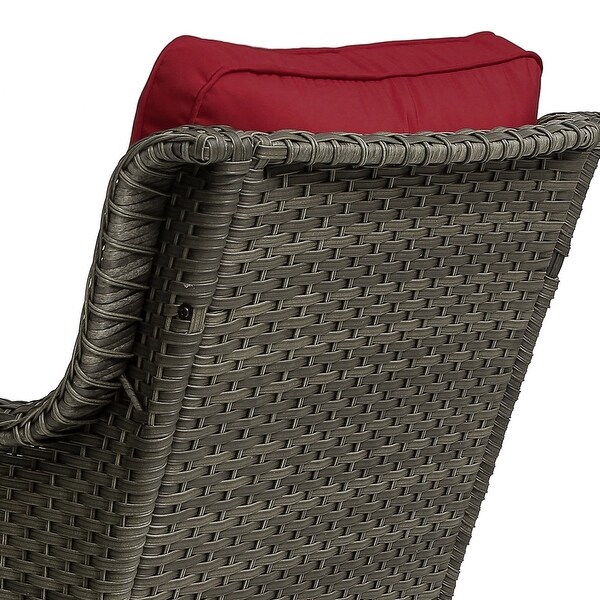 Patio Rattan Chairs Swivel Rocker
